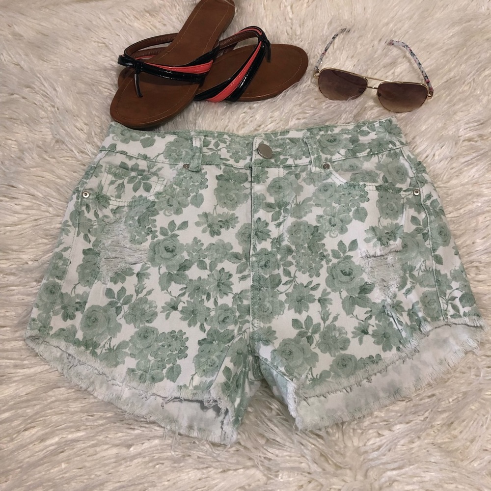 Sapphire ink green shorts